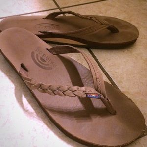 Rainbow Flip Flops